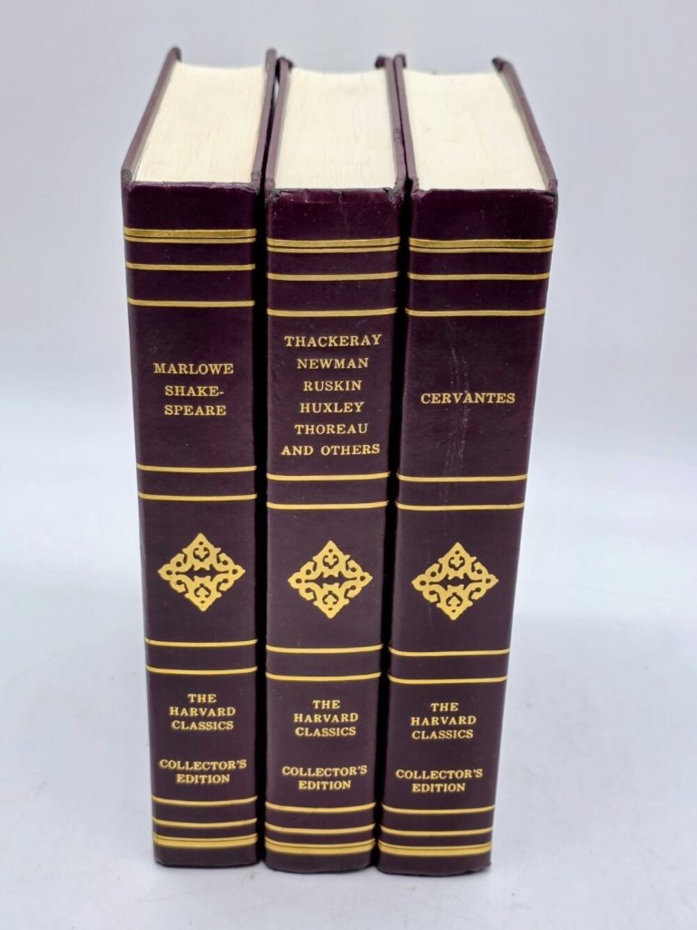 The Harvard Classics Collector's Edit Hardcover Books Burgundy Shakespeare Vtg.
